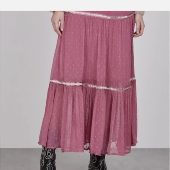 Free People Sugar Plum Skirt Size 8 NWT - Picture 4 of 13